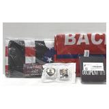 Trump 2024 Flags, Stickers & Wooden Box Sign