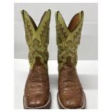 Lucchese Ostrich Cowboy Boots Size 9.5D
