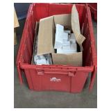 Heavy-Duty Flip Tote Storage Container w/