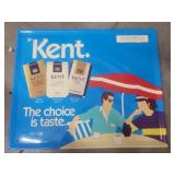 Original Kent The Choice is taste Metal Sign 1988