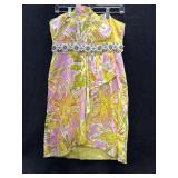 Sz: 6, Lilly Pulitzer Yellow Floral Dress