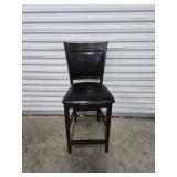 Black Wood Barstool