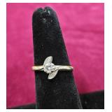 14k Solitaire Ring Size 6.5