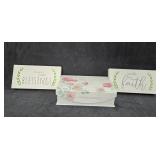 (2) Spiritual Wall Art + Pretty Floral Box