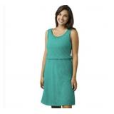 prAna Layered Mika Dress Textured Turquoise M