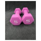 (2) 5# Hand Weights