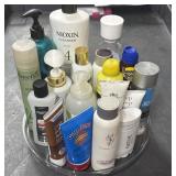 Rotating Storage Container With Dry Shampop,