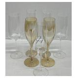 7 Champagne Glasses