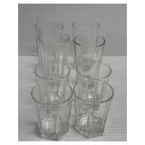 11 Clear Drinking Glasses