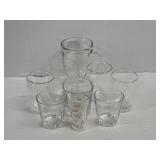 Assorted Clear Glasses