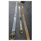 Channel Belt, Monogramed Leather Belt & Anchor