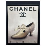 Vintage Chanel Paris Style Shoe Decor 17.5"x 22"