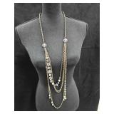 Gold Tone Statement Necklace