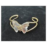 Gold Tone Butterfly Bracelet