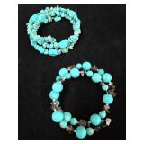 Turquoise Wire Wrap Bracelets