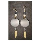 Boho Black Feather Earrings