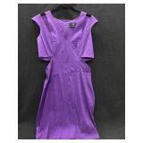 Sz: 6, Hybrid Purple Dress Zip Up