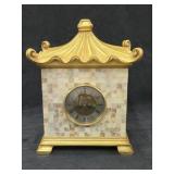 10" Clock/Storage Box w/Mother Of Pearl