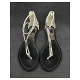 Sz: 7.5, Dolce Vita Black & Silver Sandals