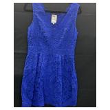 Yoana Baraschi Womans Size 6 Bright Blue Laser