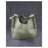 Neiman Marcus Vegan Green Faux Leather Tote