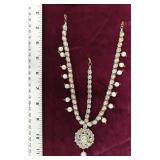 Rhinestone Mathapati Traditional Indian Headpiece