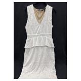 Sz: M, Bcbg Maxazria White Womens Dress
