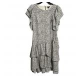 WOMEN XL WHO WHAT WEAR RUFFLE LAYERED LOOK KNEE