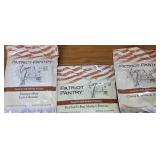 3 Packs of Patriot Pantry Freeze Dried Food SEE
