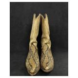 Sz: 7.5, Dan Post Python Leather  Boots