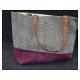 Tote w/Leather Handles