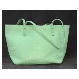 GiGi New York Tote Embossed Python Leather