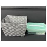 Basket & Plastic Organizer