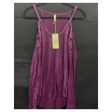 NWT Elan Plum Cold Shoulder Shirt Size M