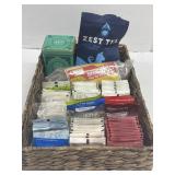 Wicker Basket With Assorted Organic/Herbal Teas
