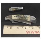 (2) Frost Cutlery Stainless Pocket Knives
