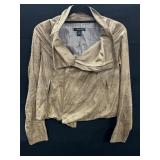 Caribbean Queen Womens Vest Size M  Faux Suede