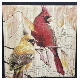 Art Print Featuring Two Cardinals on a