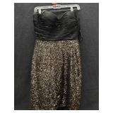 Sz: 10, Terrani Couture Black Sparkly Dress