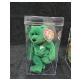 Rare Erin Irish Beanie Baby in Case