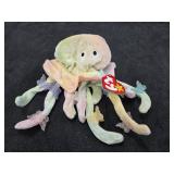 TY Goochy the Octopus Beanie Baby w/Case