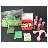 Teas, Essential Oils, Massager, Hand Sanitizer
