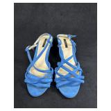 Sz: 7.5, Forever 21, Blue Strappy Heels