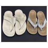 2 Pair of Womenï¿½s Sandals 7/8
