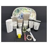 Makeup Bag w/Skin Care Products and