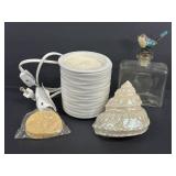 Wax Warmer, Shell. Handmade Soap & Jar