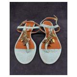 Sz: 7.5, Oscar De La Renta, Charmed Sandals