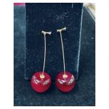 Cherry Stem Earrings