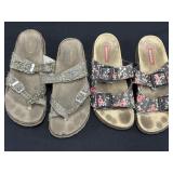 2 Pairs of Womenï¿½s Sandals size 7.5