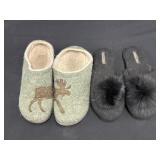 2 Pair of Womenï¿½s House Slippers 8 & 5